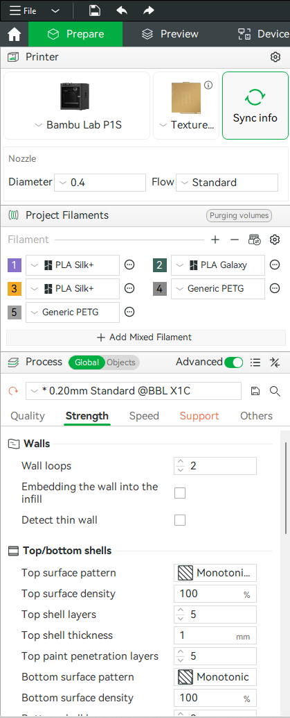 Bambu Studio wall loops settings