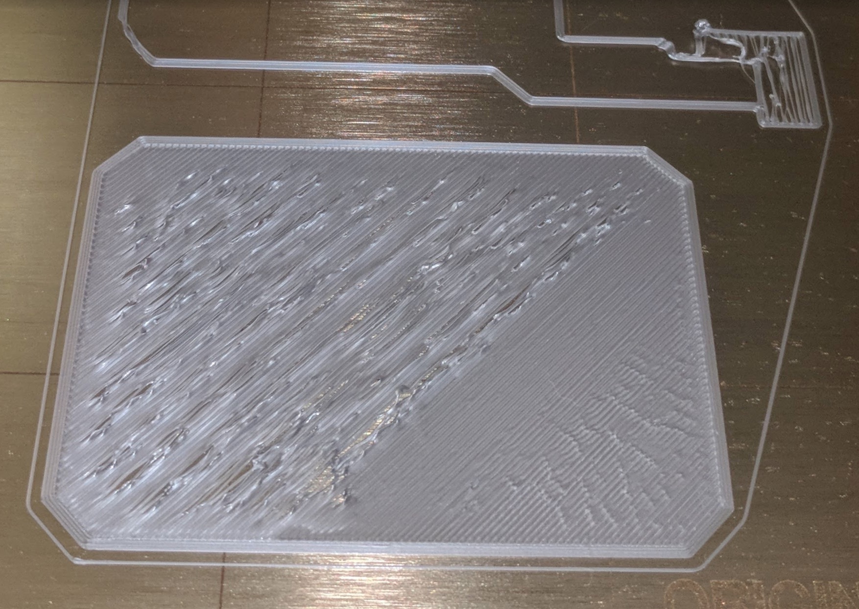 Poor first layer example
