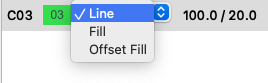 Line and engrave selection